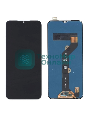 Дисплей для Tecno Spark 7 черный