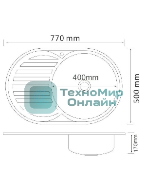Кухонная мойка MG6-7750OVR