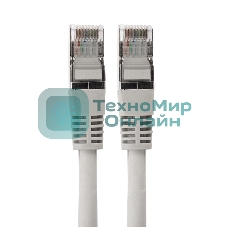 Пaтч-корд Rexant F/UTP, cat.6, RJ45-RJ45, экранированный, PVC серый, 2м