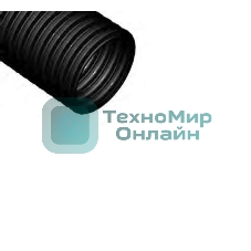 Труба гофрированная ПНД d63 мм с протяжкой черный (15 м) Ruvinil 26301
