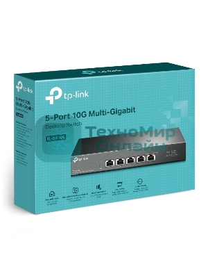 Коммутатор TP-Link 5-port Desktop 10G Unmanaged Switch, 5 100/1G/2.5G/5G/10G RJ-45 ports, Fanless design