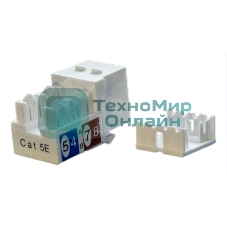 Вставка Hyperline KJ9-8P8C-C5e-90-WH Keystone Jack RJ-45(8P8C), категория 5e, белая