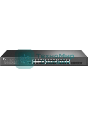Коммутатор JetStream 24-Port 2.5GbASE-T L2+ Managed Switch with 4 10GE SFP+ SlotsPORT: 24× 2.5G RJ45 Ports, 4× 10G SFP+ Slots, RJ45/Micro-USB Console PortSPEC: 1U 19-inch Rack-mountable Steel CaseFEATURE: Integration with Omada SDN Controller, Static Routi