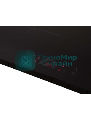 Индукционная варочная поверхность стеклокерамическая, Ширина: 60 см; Стекло: ILVA; 4 конфорки индукционного нагрева: 2 х диаметром?,160 мм; 1400 Вт; 1 х диаметром?,180 мм; 1800 Вт; 1 х диаметром ?,210 мм; 1800/2200 Вт; Сенсорное управление(слайдер); 9 уровней мощности; Boost функция; Таймер(отсчет времени/выбор конфорки); Звуковой сигнал; Безопасное автоотключение; Блокировка от детей/Блокировка панели управления; Индикатор остаточного тепла; черный/ без рамки; Размер(ШхГхВ): 590x520x60 мм