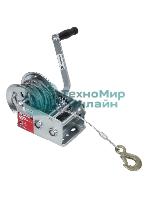 Лебедка шестеренчатая Matrix тяга - 0,8 т, 9 м, тросовая