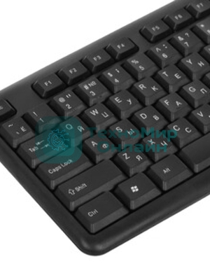 Клавиатура проводная Defender HB-420, USB, черный