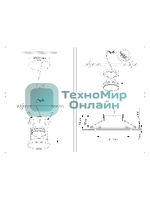 Светильник Ambrella light TN51823 BK черный GX53 max 15W D110*39