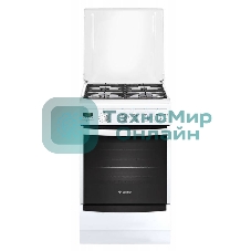 Плита газовая Gefest ПГ 5100-04 белый, конфорок 4 шт, духовка 52 л, 50 см x 85 см x 58.5 см
