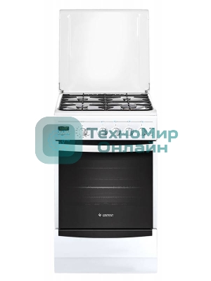 Плита газовая Gefest ПГ 5100-04 белый, конфорок 4 шт, духовка 52 л, 50 см x 85 см x 58.5 см