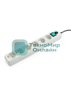 Сетевой фильтр Гарнизон ЕНW-0 0,5 м 6 розеток белый для UPS 