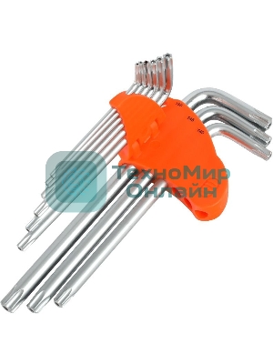 Набор ключей PATRIOT SKТ-9L, TORX, длинные, T10-T50, CRV, 9 шт