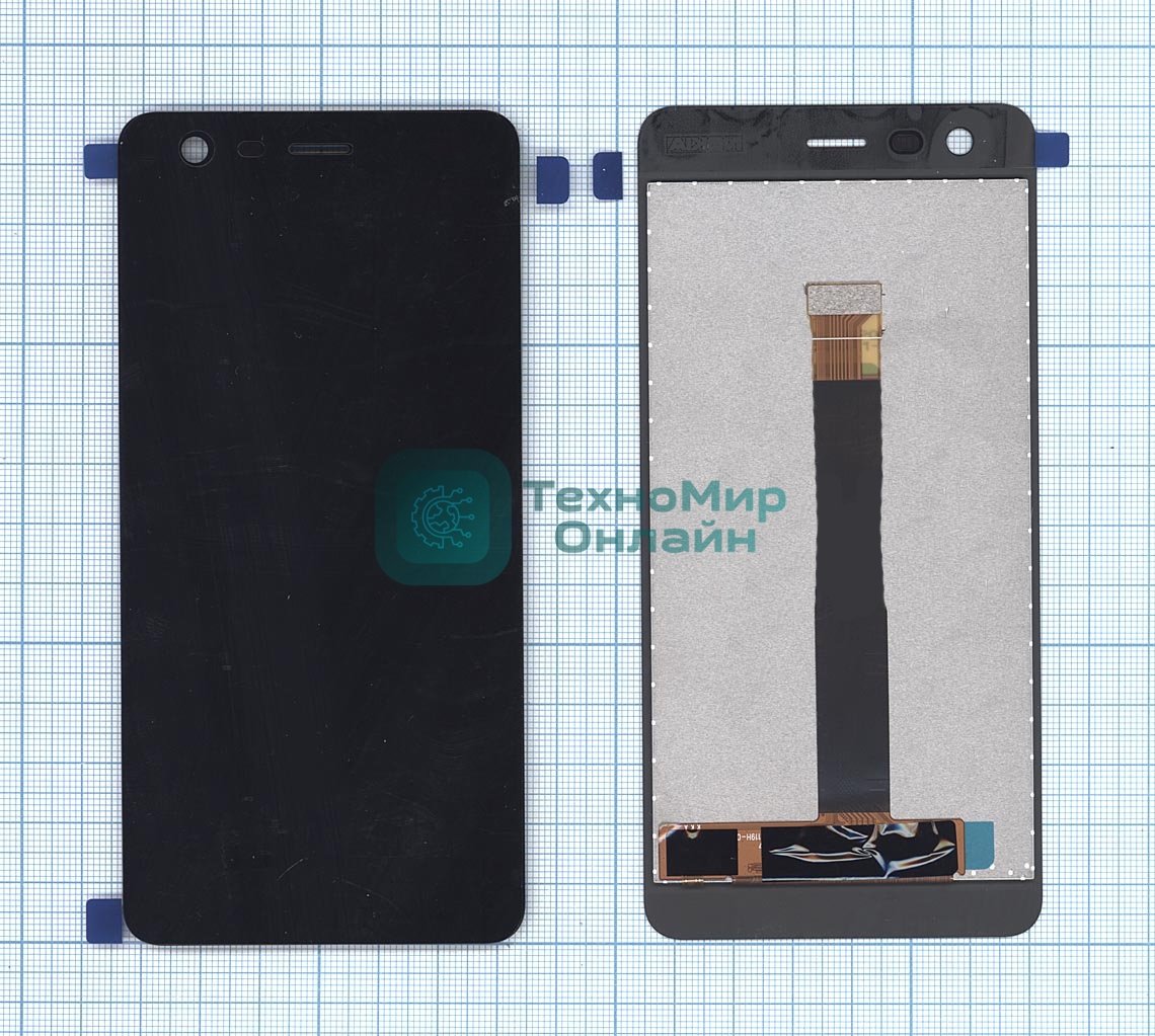 Дисплей для Nokia 2 черный