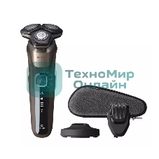Электробритва Philips Тип роторная/Электропитание от аккумулятора/Время автономной работы 60 мин. коричневый S5898/35