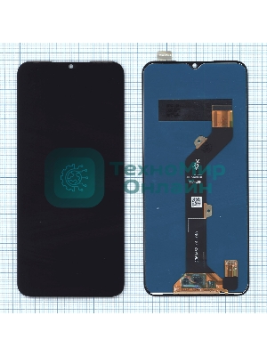 Дисплей для Tecno Spark 7 черный