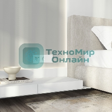 Розетка с заземлением, шторками и USB тип A+C (белый матовый)
