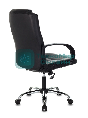 Кресло Бюрократ T-800N/BLACK черный, кожа