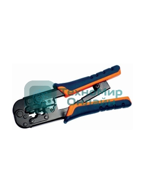 Инструмент обжим ITK TM1-B11H для RJ-45,12,11 с x рап. ме x . сине-оранж