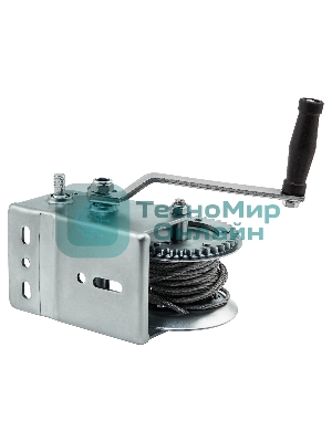 Лебедка шестеренчатая Matrix тяга - 0,8 т, 9 м, тросовая