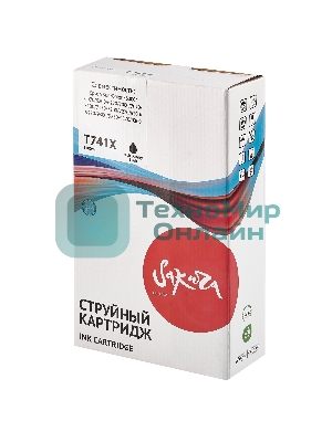 Контейнер с чернилами Sakura C13T741X00 (T741X BK) для Epson, черный, 1000 мл.
