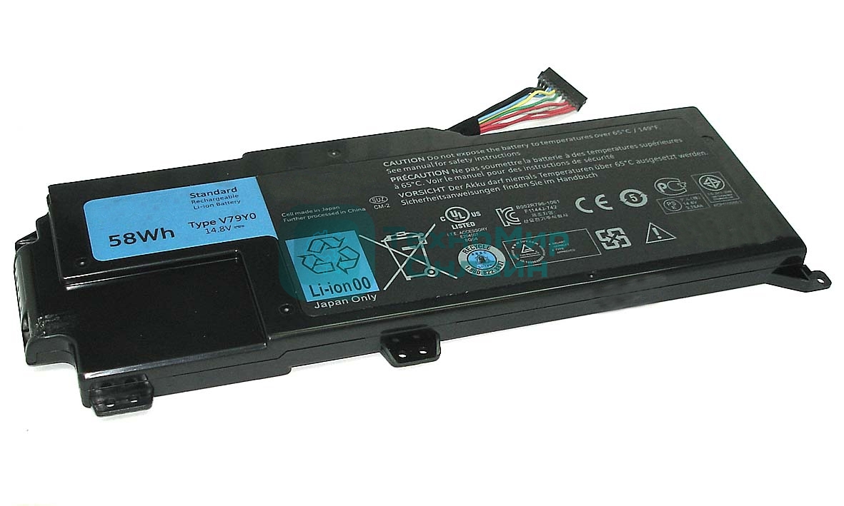 Аккумуляторная батарея для ноутбука Dell XPS 14z-L412z 14.8V 58Wh V79Y0