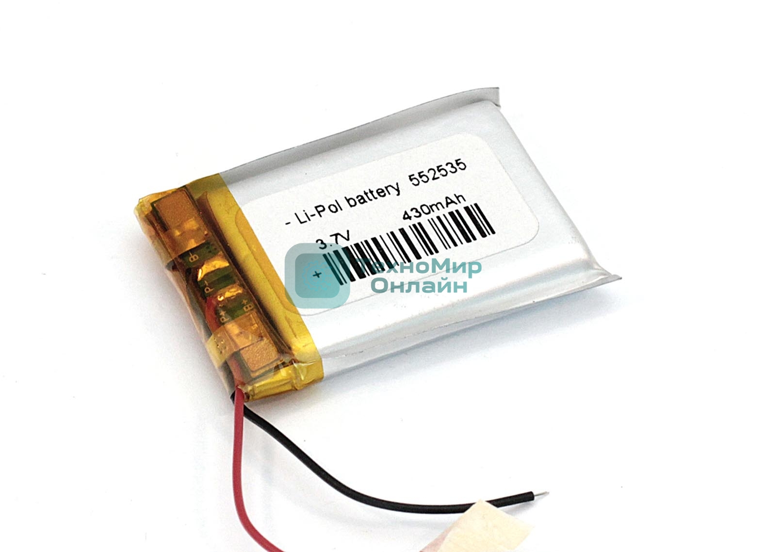 Аккумулятор Li-Pol (батарея) 5.5x25x35мм 2pin 3.7V/430mAh