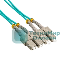 Патч-корд волоконно-оптический ExeGate FC-D-503-SC-SC-2M-LSZH (Шнур ВО MM 50/125 (OM3), SC/UPC-SC/UPC, Duplex, LSZH, 2м)