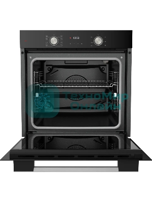 Встраиваемый духовой шкаф Kuppersberg HO 608 B электрический, High-Tech, 60 см, объем 80 л, 8 режимов, поворотное управление, макс. Температура 300 градусов, дисплей, таймер, черный