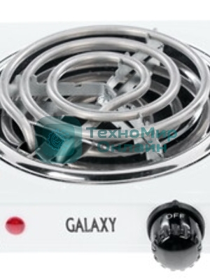 Плита настольная электрическая Galaxy Line GL 3003, белый, электрическая, 1000 Вт