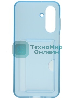 Чехол (клип-кейс) Samsung для Samsung Galaxy A26 Card Slot Case A26 голубой (EF-OA266TLEGRU)