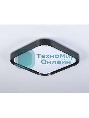 Потолочный светодиодный светильник Ambrella light FZ1262 BK черный 18W 5000K 250*250*60 (Без ПДУ)