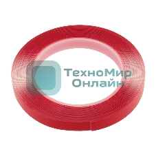 Двухсторонний скотч Rexant, прозрачный, на акриловой основе, 12 мм, ролик 5 м