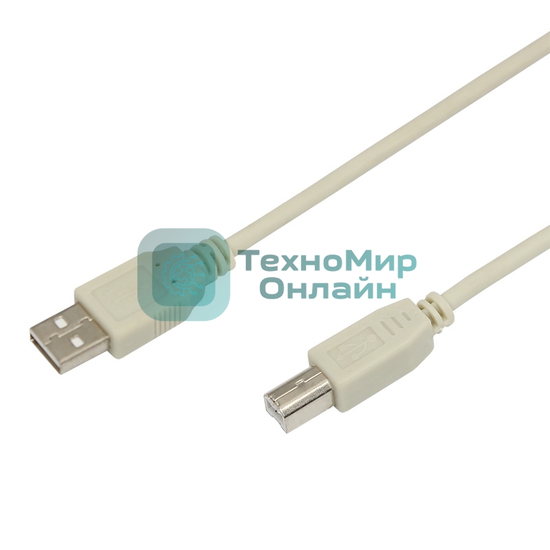 Кабель USB Rexant (шт. USB B - шт. USB A) 3 метра, серый