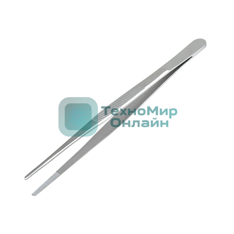 Пинцет прямой Rexant рифленый 155 мм ПРОФИ