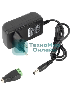 Источник питания Mollusk-VRK 12/1 12В, 1А. Сетевой диапазон 110-245В встр. вилка