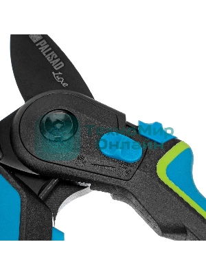 Секатор с наковальней Palisad LUXE 220 мм, регулировка захвата, трехкомпонентные рукоятки