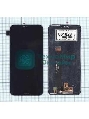 Дисплей для Nokia 6.1 Plus черный