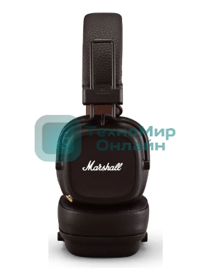 Беспроводные/проводные наушники Marshall Major IV коричневый, накладные, Bluetooth + проводной, беспроводная зарядка, до 80 ч