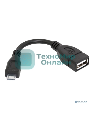 Кабель-переходник Defender microUSB (M) - USB (F)/для подкл. устр. USB Flash, HDD, мыши, и и т.д./поддерж. режим OTG.