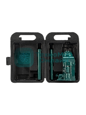 Домкрат гидравлический бутылочный Сибртех 2 т, 150-280 мм, в пластиковом кейсе