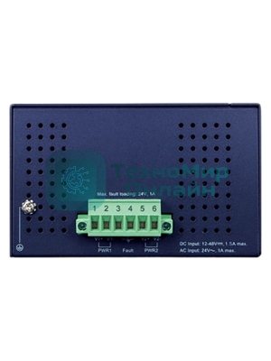 Коммутатор PLANET IGS-1600T IP30 Industrial 16-Port 10/100/1000T Gigabit Ethernet Switch (-40~75 degrees C, dual 12~48V DC/24V AC),UL certified