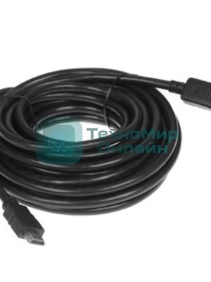 Кабель Cablexpert DisplayPort->HDMI, 7.5м, 20M/19M, черный, экран, пакет 