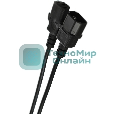 Кабель VCOM CE001-CU0.75-1.8 Кабель монитор - компьютер 220V (UPS -> устройство) VCOM VDE 3Gx0.75мм (CE001-CU)1.8м