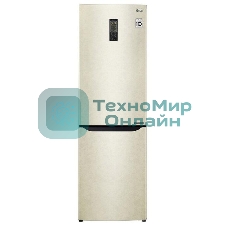 Холодильник LG GA-B419SEUL бежевый двухкамерный 223/79л морозилка снизу, No Frost