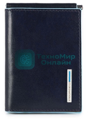 Портмоне Piquadro Blue Square PU3890B2/BLU2 синий натур.кожа