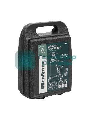 Домкрат гидравлический бутылочный Сибртех 2 т, 150-280 мм, в пластиковом кейсе