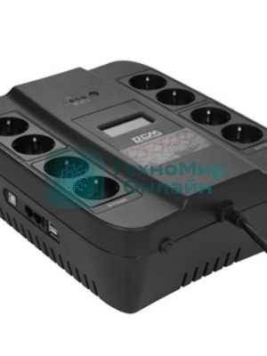 Источник бесперебойного питания Powercom Spider SPD-550U LCD 330Вт 550ВА черный