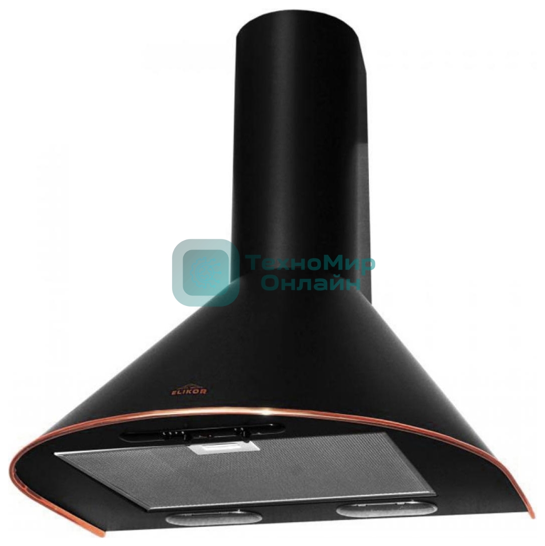 Вытяжка каминная Elikor Эпсилон 60П-430-П3Л черный/бронза, 60 см, 430 куб. м/ч, 54 дБ
