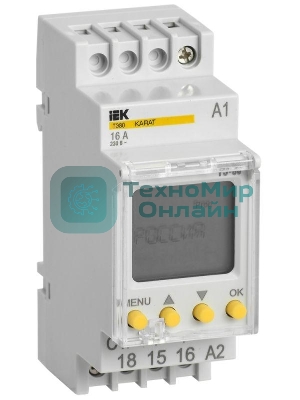 Таймер цифровой ТЭ80 16А 230В на DIN-рейку KARAT IEK MTA10-16-080
