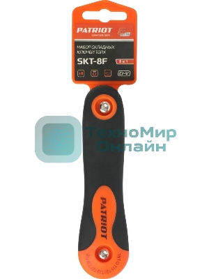 Набор ключей PATRIOT SKT-8F, TORX, T9-T40 складные, CRV, 8-в-1
