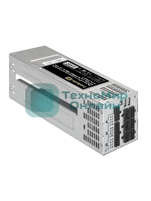 Блок питания серверный 2U Redundant 2x1200W ExeGate EX292324RUS Industrial-RTS1200 (APFC, КПД 94% (80 PLUS Platinum), 4 см fan, 24pin, 2x(4+4)pin, 2PCIe, 2SATA, 6IDE, Cable Management)